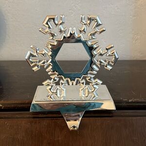Snowflake Christmas stocking holder